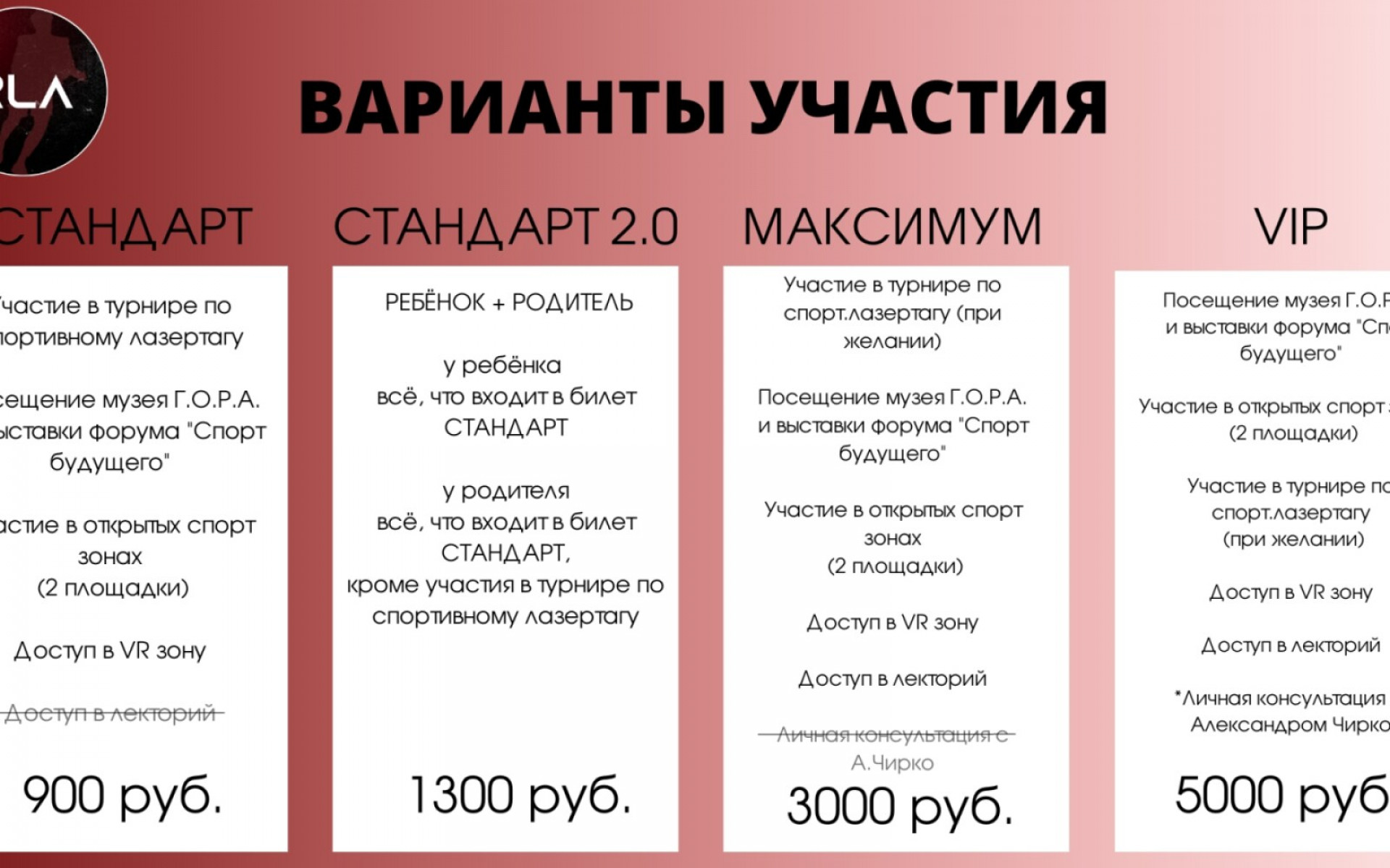 ⭐По многочисленным просьбам мы сделали тариф СТАНДАРТ 2.0 (билет РЕБЁНОК + РОДИТЕЛЬ)