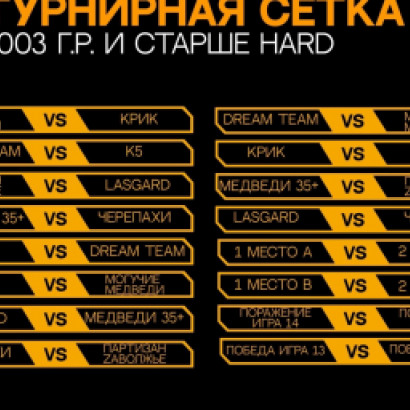 ТУРНИРНАЯ СЕТКА GOLDEN CUP 5.0: 2003 HARD